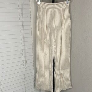 Abercrombie & Fitch Beige Striped trousers 24 / 00